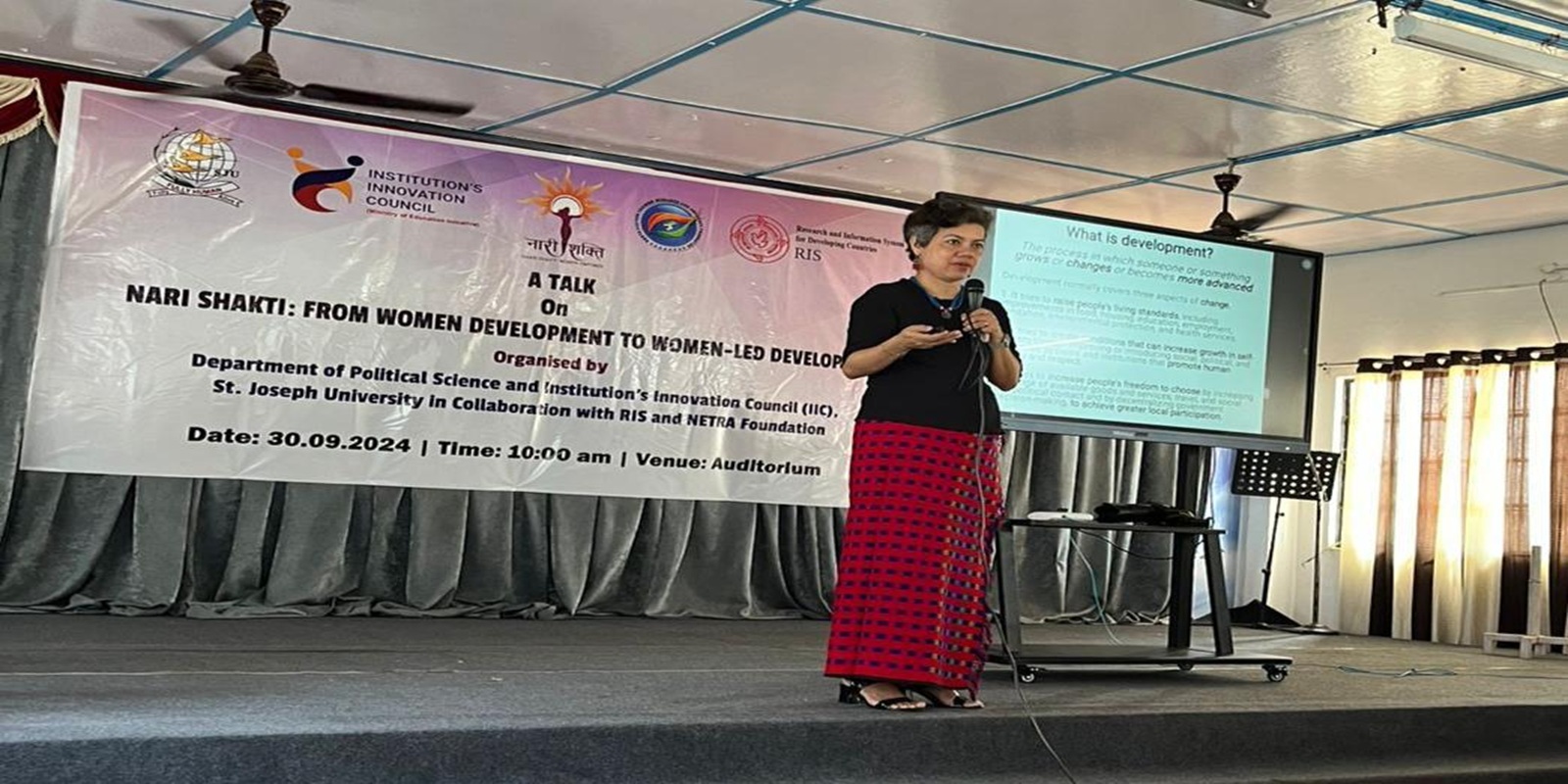 A TALK ON NARI SHAKTI: FROM WOMEN DEVELOPMENT TO WOMEN LED DEVELOPMENT, 2024