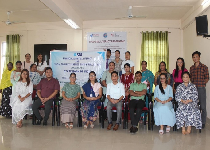 Smt. T. Lhingneikim, Manager Financial Inclusion SBI Regional Business Office Dimapur, Nagaland and Mr. Shiva Dey Prasad, Asst. Prof. C-Edge College, were the Resource Persons for the event.